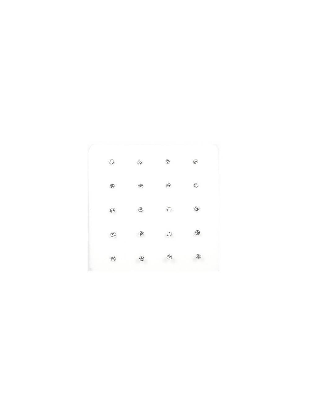 Nariz Barra Brillante 1.5mm Blanco - pack