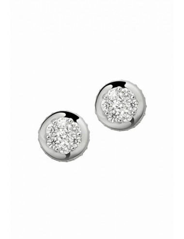 Pendientes de oro blanco con diamantes