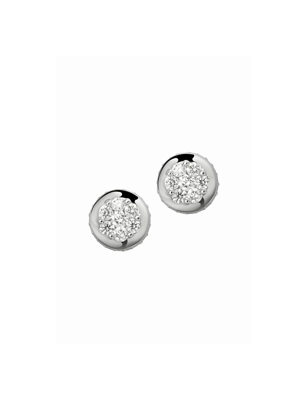 Pendientes de oro blanco con diamantes Pendientes de oro blanco con diamantes