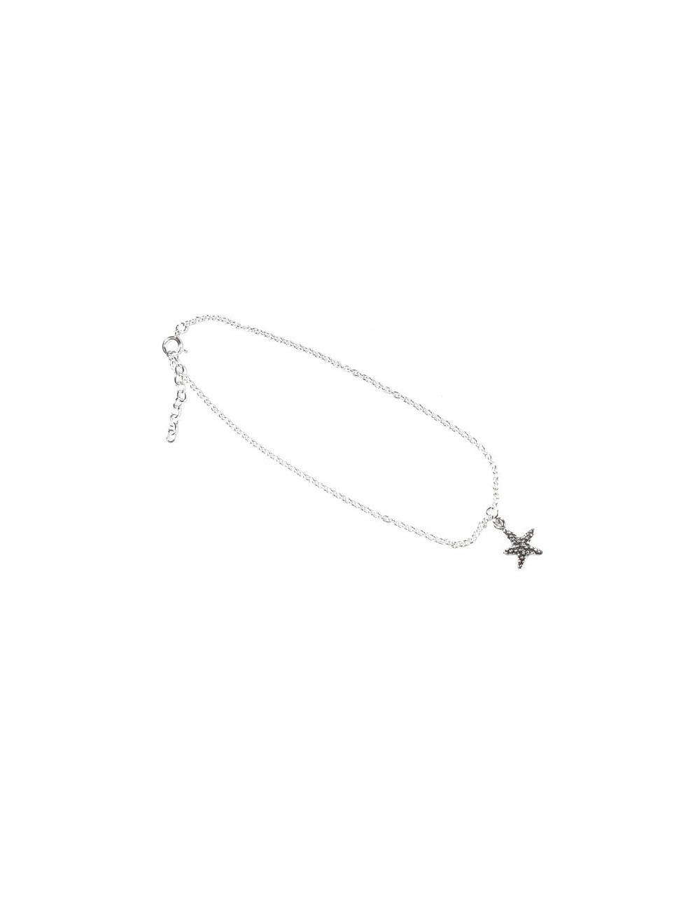 Tobillera Plata Estrella de Mar 22+2 Tobillera Plata Estrella de Mar 22+2