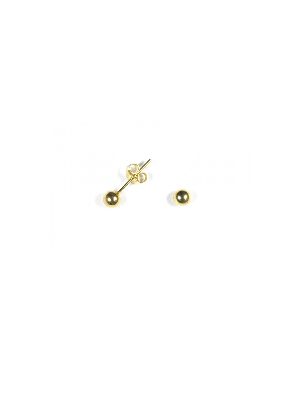 Pendientes Bola 4mm bañada