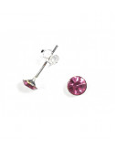 Pendientes Brillante 5mm Rosa