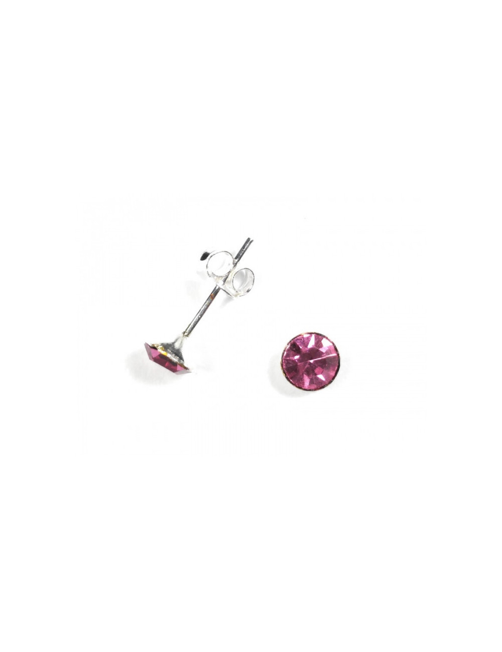 Pendientes Brillante 5mm Rosa