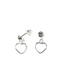 Pendientes Corazon Circonita