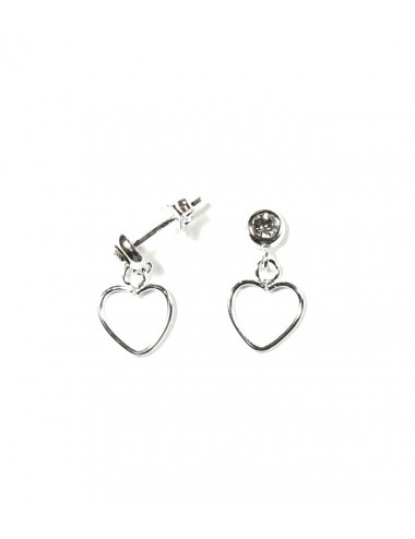 Pendientes Corazon Circonita